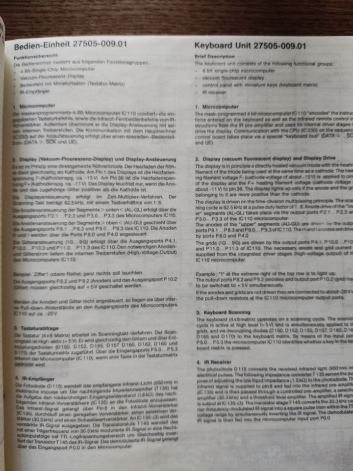 GRUNDIG VS 400 Service manual in Schleiden