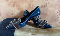 Prada Pumps Gr. 37,5 Blau Loafer breiter Absatz mega‼️ Bayern - Bayreuth Vorschau