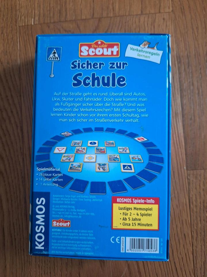 Set "Sicher z. Schule" 2 Lernspiele Buch  Schulweg Kinderspiel in Kastellaun