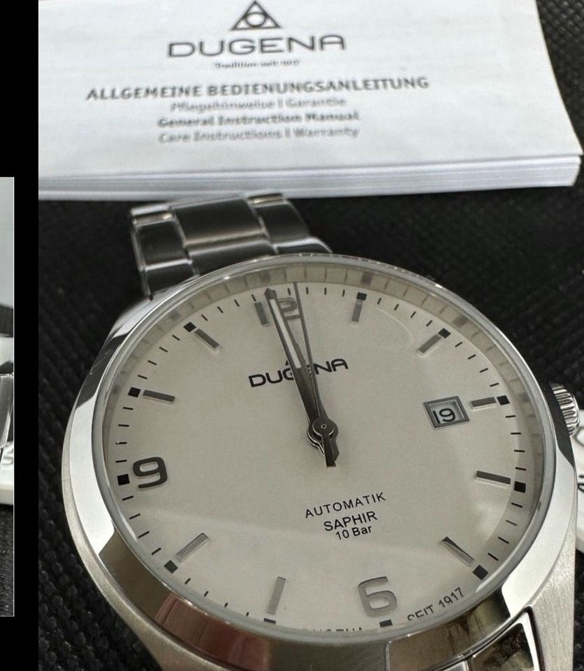 Dugena Saphir automatik Uhr 40MM ungetragen automatic TOP❗️ in Darmstadt