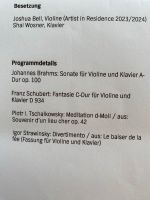 2 Tickets Joshua Bell Elbphilharmonie 04.03.2024 Schleswig-Holstein - Großhansdorf Vorschau