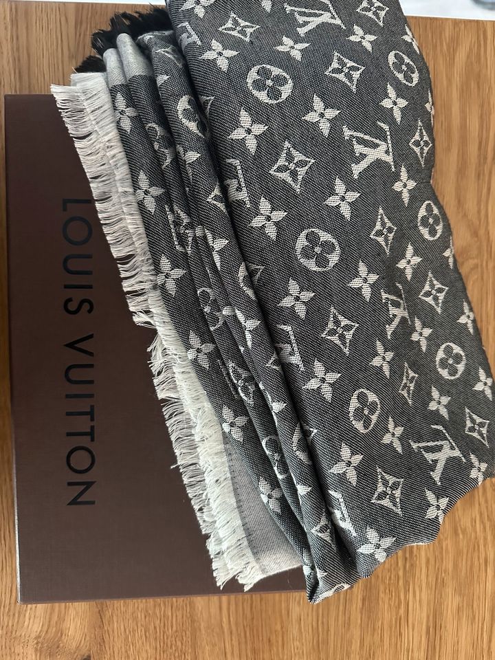 Louis Vuitton Monogram Denim Tuch schwarz in Essen