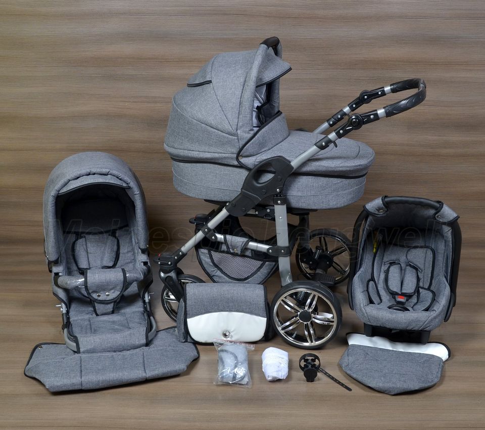 Kombi Kinderwagen Cleo BABY SMILE 3in1 Babyschale Autositz Babywa in Frankfurt (Oder)