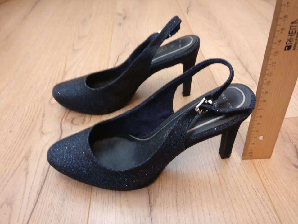 blaue Marco Tozzi Pumps (Slingpumps) Gr. 38 in Rauenberg