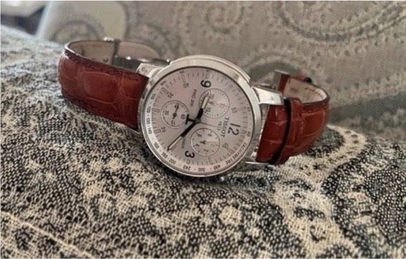 Tissot Uhr PRC 200 / 451 T  Chronograph Lederarmband in Osnabrück
