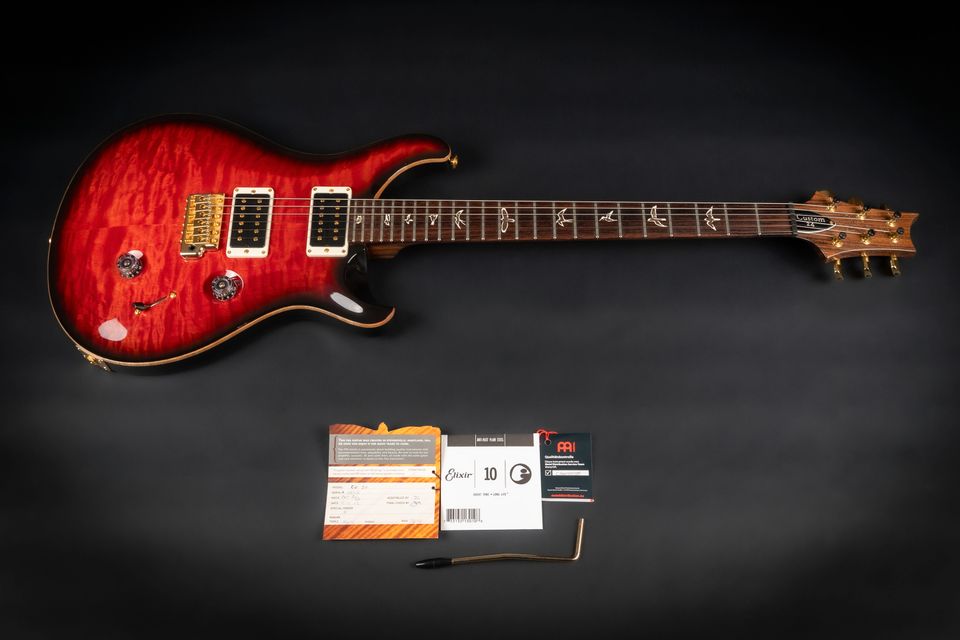 2012 PRS Custom 24 Quilt 10-Top Rosewood Neck Scarlet Smokeburst in Niebüll