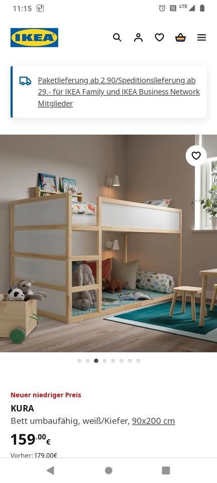 Hochbett Kinder Ikea inkl. Matratze in Hamburg