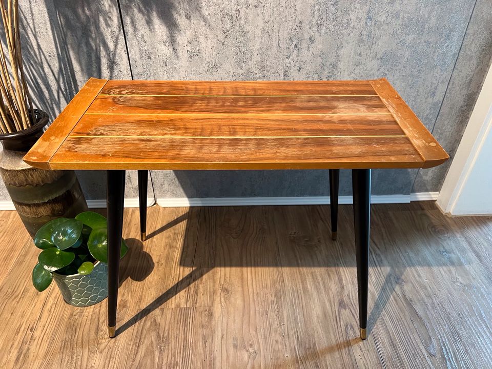 WMK? Beistelltisch Couchtisch Tisch mid century vintage Holz in Kitzingen