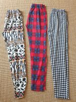 3er Set Leggings Hosen animal Zebra kariert Muster bunt Schwerin - Krebsförden Vorschau