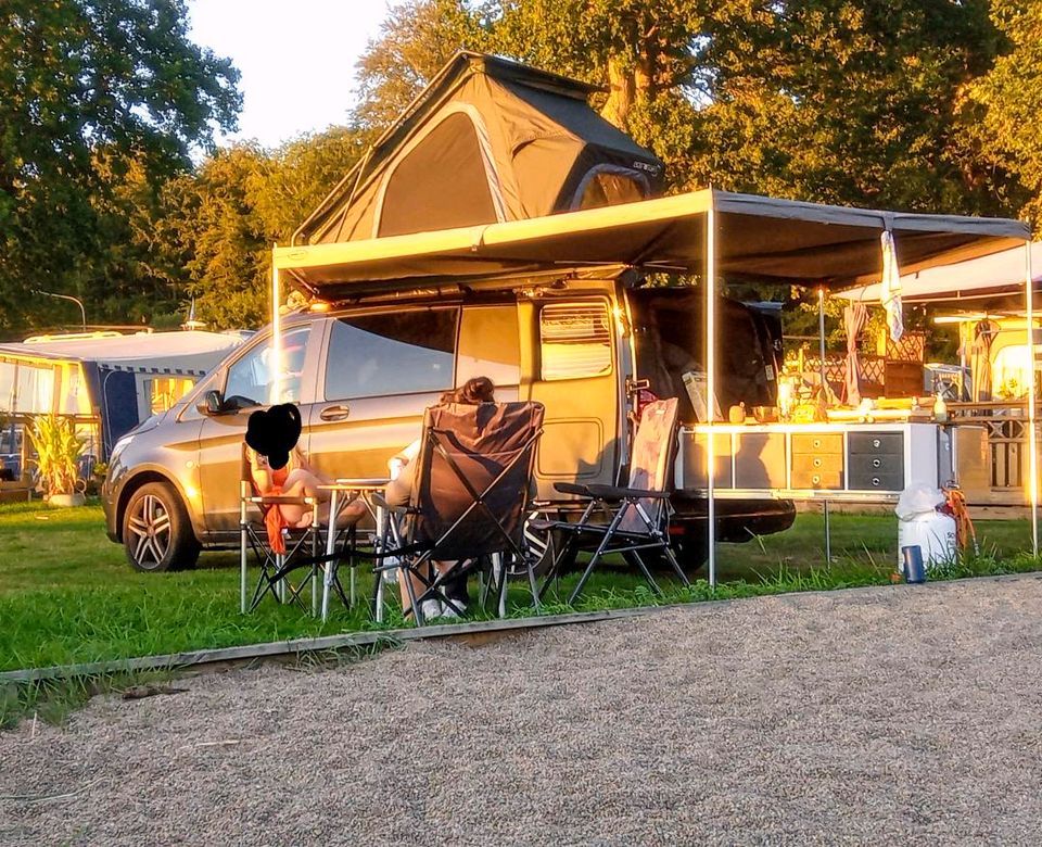 Vito Mixto Campingeinbau Bett Camper Vorzelt Dachzelt Küche in Grassau