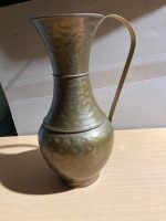 alte große Messing Vase Krug Kanne Blumenvase Bodenvase Sachsen-Anhalt - Allstedt Vorschau