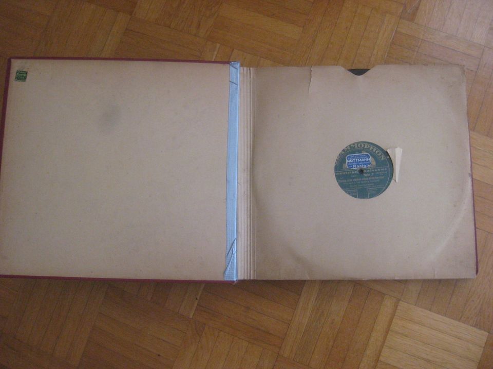 Schellackplatten Schellack Schallplatten Grammophon Platten Album in Gerbrunn