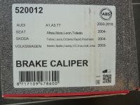 1x Bremssattel A.B.S. 520012 passend für AUDI SEAT SKODA VW VAG Hessen - Bürstadt Vorschau