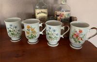 4 Tassen Becher Tasse mit Fuß Boltze Bazar Keramik Retro 70er Niedersachsen - Adendorf Vorschau