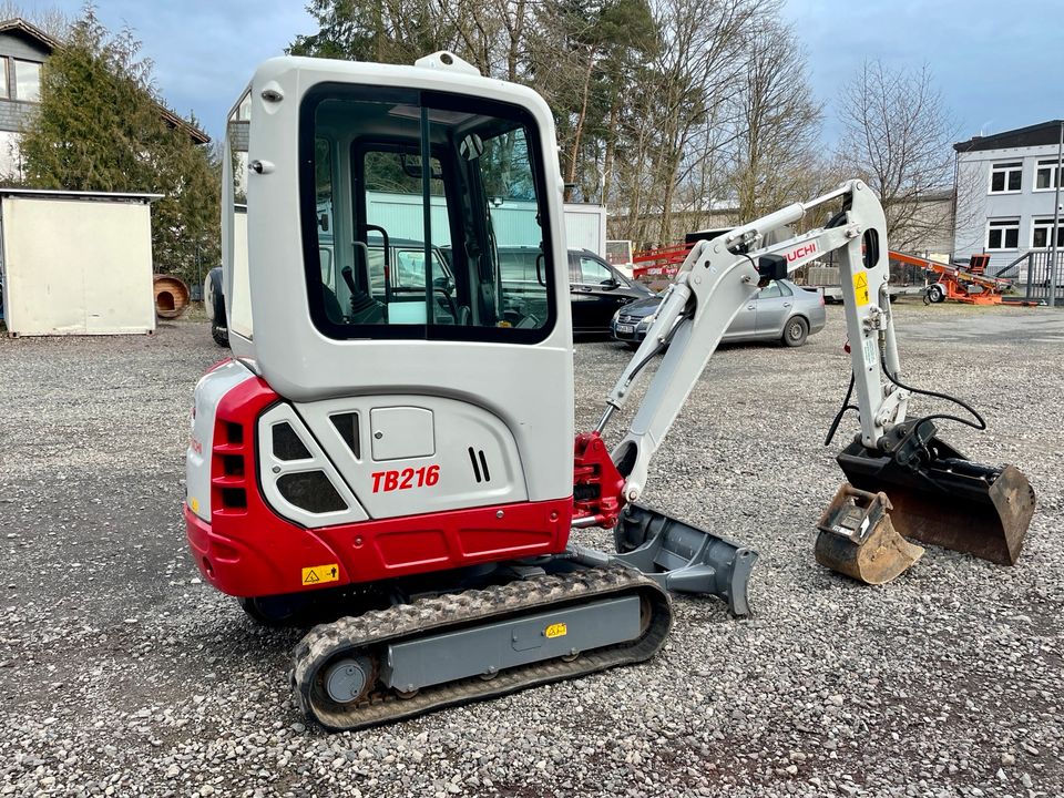 Takeuchi TB216 Minibagger Bagger Kompaktbagger  Mieten K&K in Mücke