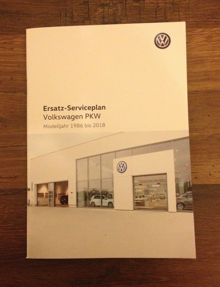 VW Serviceplan Modelljahr 1986 bis 2018 Ohne Einträge - Serviceheft  Wartungsh