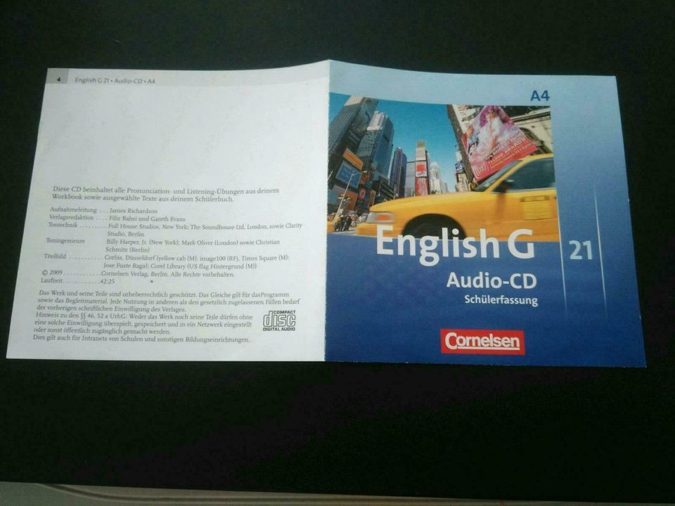 CD English G 21 A1 A3 A4 Audio-CD Schülerfassung Klassenarbeit in Langen (Hessen)