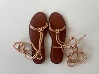 Goldene Sandalen aus Leder von H&M NEU Berlin - Neukölln Vorschau