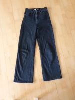 Jeans H&M Schwarz 34 Highweist Wideleg Bayern - Inning am Ammersee Vorschau