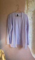 Längerer Cardigan / Strickjacke flieder / lavendel Berlin - Treptow Vorschau