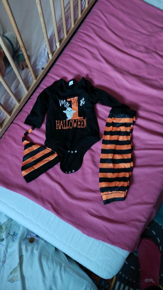 Halloween Outfit ca 9-12 Monate Baby in Bielefeld