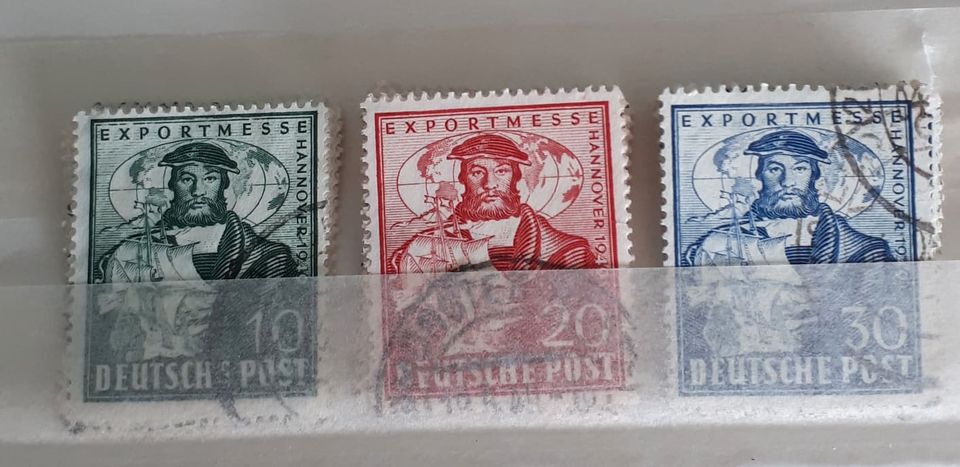 Briefmarken Exportmesse Hannover 1949 in Berlin