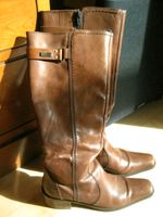 ESPRIT Stiefel Gr 38 mit Reißverschluß weiches Leder braun cognac Nordrhein-Westfalen - Dinslaken Vorschau