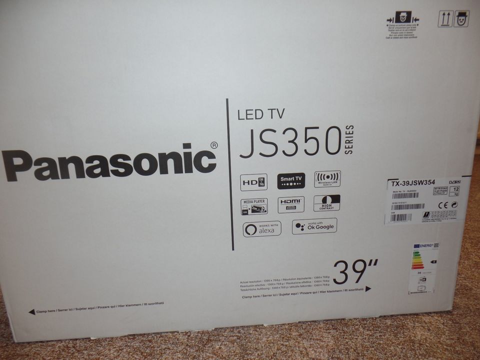 Panasonic TX-39JSW354 Full HD Smart TV / Monitor 39 Zoll Alexa in Auerbach (Vogtland)