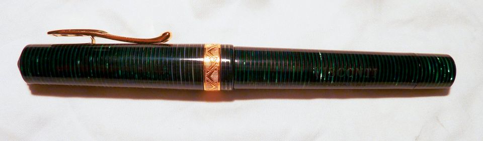 Visconti Vacuum-Füller Manhattan green, Feder 14K Gold in M in Schwäbisch Gmünd