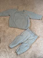 H&M Wickel Oberteil und Hose 56 hellblau Strick Optik Hessen - Großalmerode Vorschau