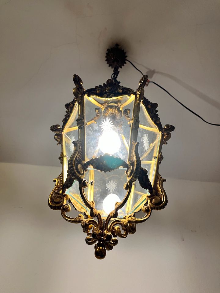 Original Jugendstil Hängelampe Deckenlampe sehr schwer in Leipzig