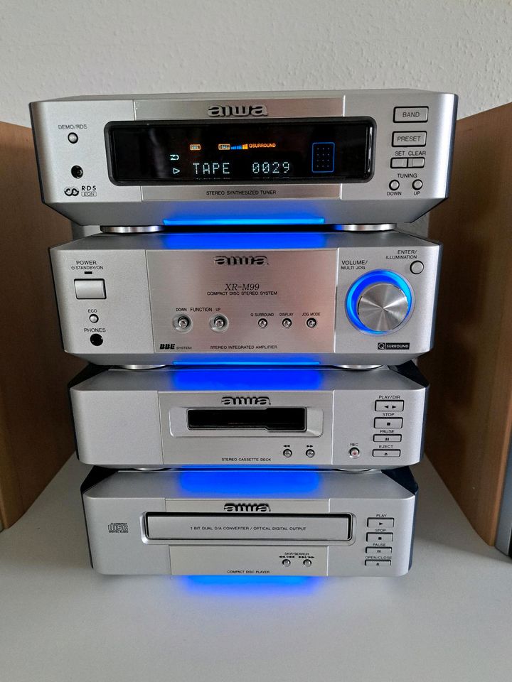 aiwa Hifi Anlage MX-LM99EZ Stereo Radio CD Kassette Tape Tuner in Hachenburg