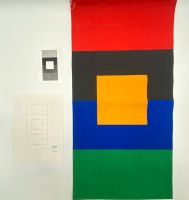 * MATT MULLICAN FLAGGE STOFF BANNER FAHNE KUNSTWERK '92 GEOMETRIE Berlin - Charlottenburg Vorschau