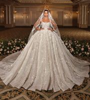 Brautkleid Cinderella Gelinlik 2024 xxl Schleppe Perlen Glitzer Findorff - Findorff-Bürgerweide Vorschau