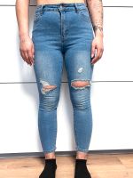 Hellblaue high waist skinny Jeans in Größe 38 K/Petite Nordrhein-Westfalen - Eschweiler Vorschau