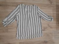 Blusenshirt Shirt Bluse schwarz weiß gestreift • wie neu • Gr. L Niedersachsen - Wiesmoor Vorschau