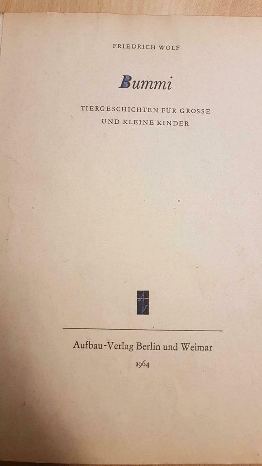 Friedrich Wolf - alte Kinderbücher aus den 60er Jahren in Altenahr