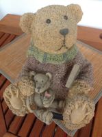 Teddybär mit kleinem Bärenbaby aus Hartplastik - Dekoration 23 cm Hannover - Bothfeld-Vahrenheide Vorschau