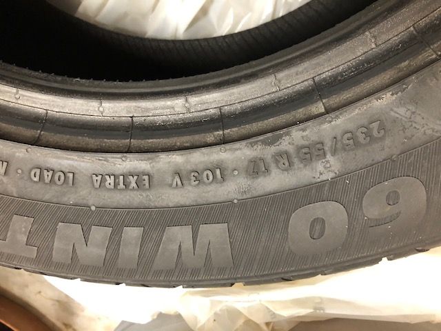 1 Winterreifen ohne Felge 235/55R 17 103V TL-60 200km gefahren in Iffeldorf