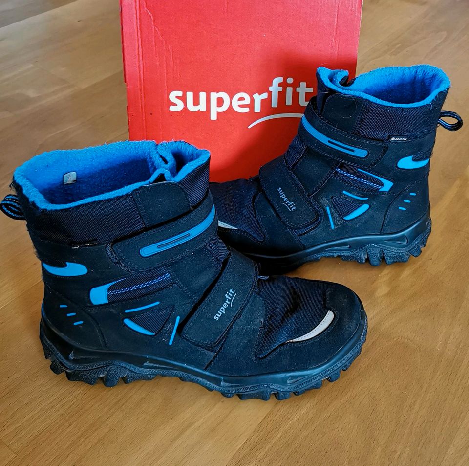 Superfit Winterstiefel, Husky, schwarz /blau, Gr. 40 in Plön 