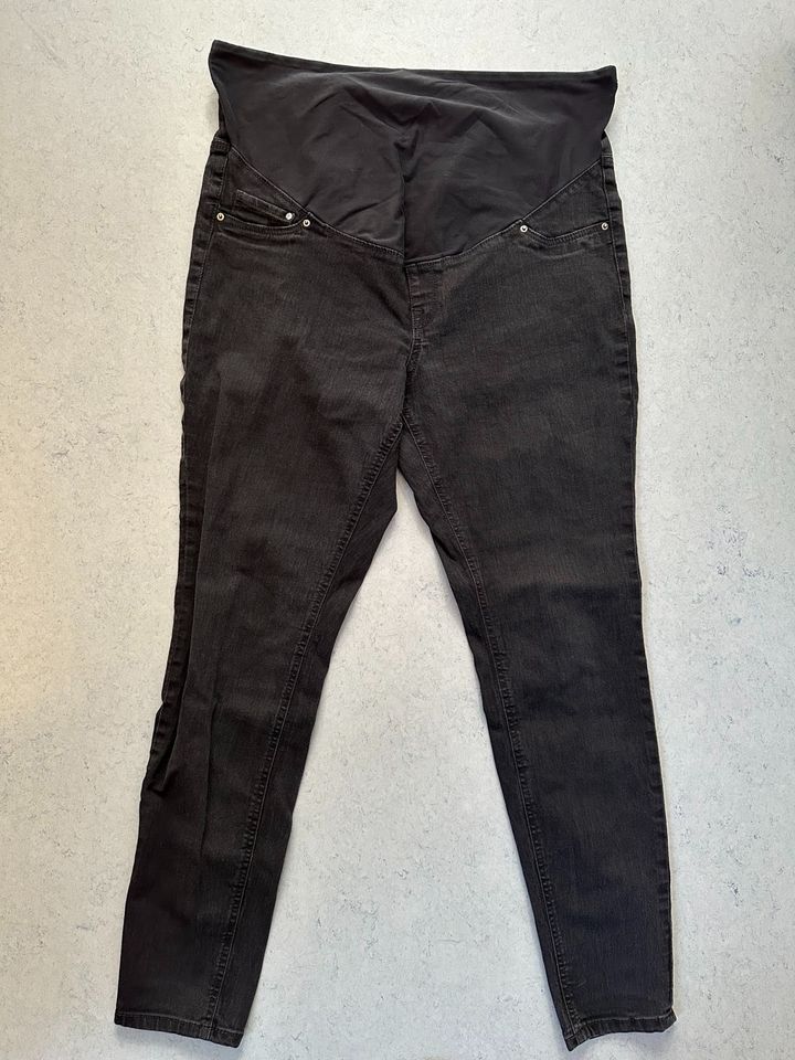 H&M Umstandshose Jeans schwarz Gr. XL Schwangerschaftshose in Fürth