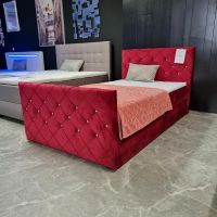 Boxspringbett 120x200 Bettkasten Samt Rot Neu Ware Nordrhein-Westfalen - Oberhausen Vorschau