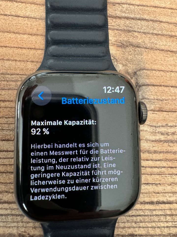 Apple Watch 8 Edelstahl 45mm Graphite in Markt Indersdorf