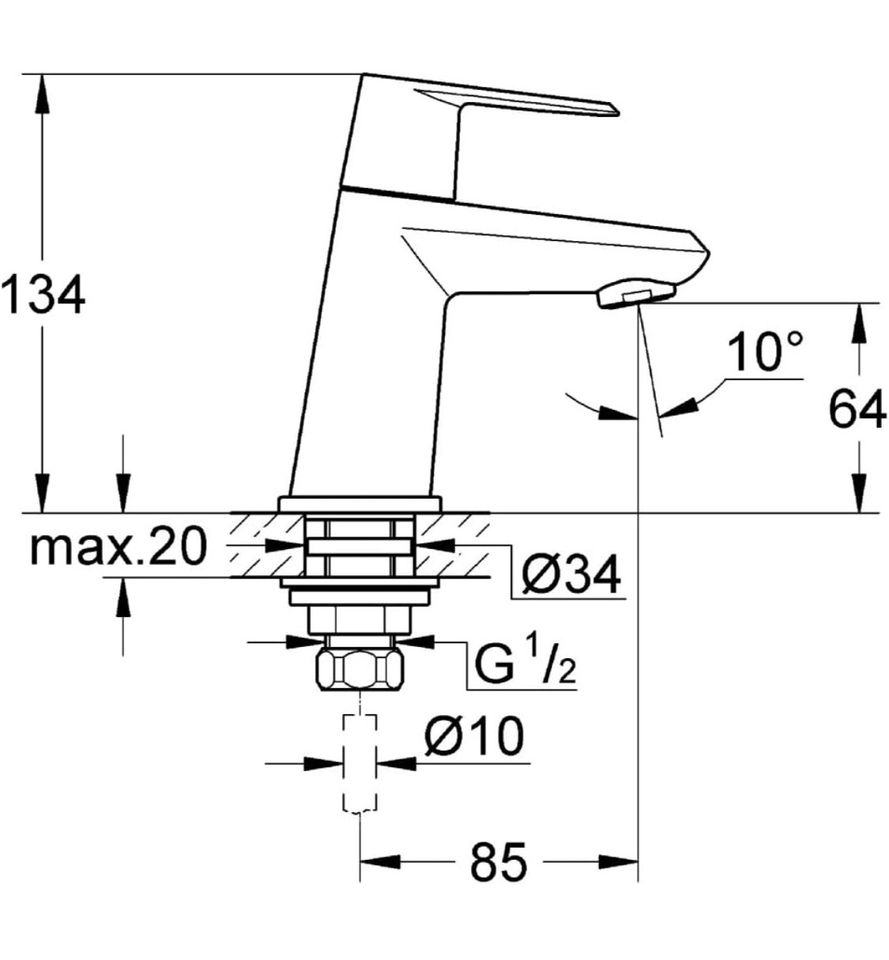 Grohe Armatur Eurodisc 25051002 in Norden