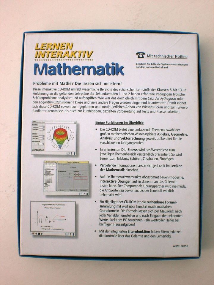 CD-ROM Mathematik - Lernen interaktiv - Die ideale Nachhilfe in Felsberg