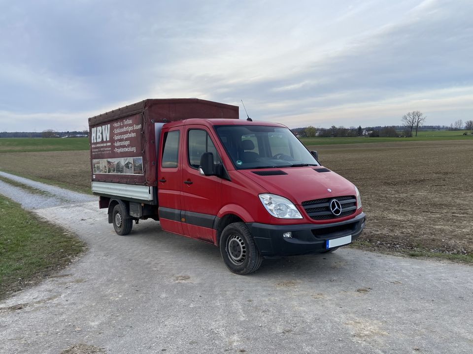 Mercedes Benz Sprinter 316; Ladefläche Spriegel; Doka; 3,5t Anh. in Crailsheim