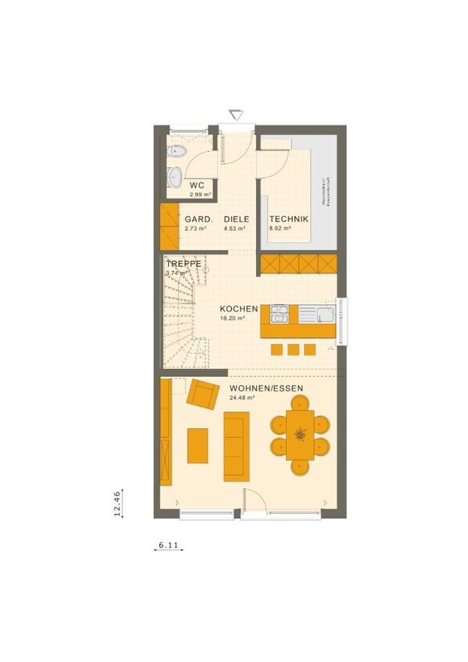 Zweifamilienhaus mit geteilter PV-Anlage, Speicher und schickem Walmdach in Hamburg