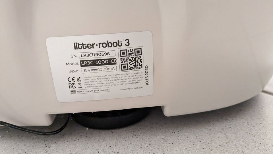 Litter Robot 3 Weiß: Automatische selbstreinigende Katzentoilette in Nürnberg (Mittelfr)