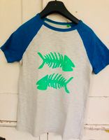 Mini Boden Surf T-Shirt Fischgräten Fishbones  Neon Gr.140 Nordrhein-Westfalen - Hürth Vorschau