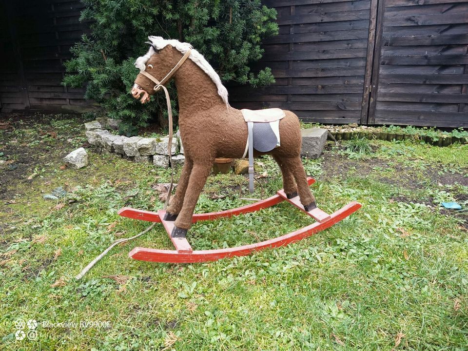 Altes Schauckelpferd in Hohenleipisch